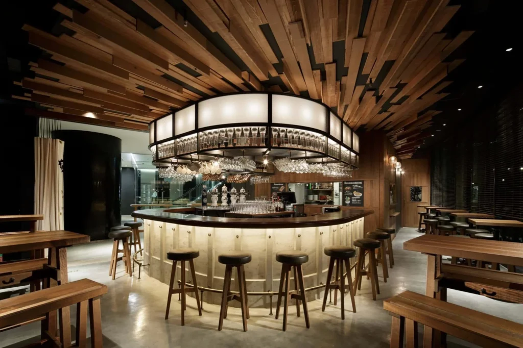 Restaurant shop bar design