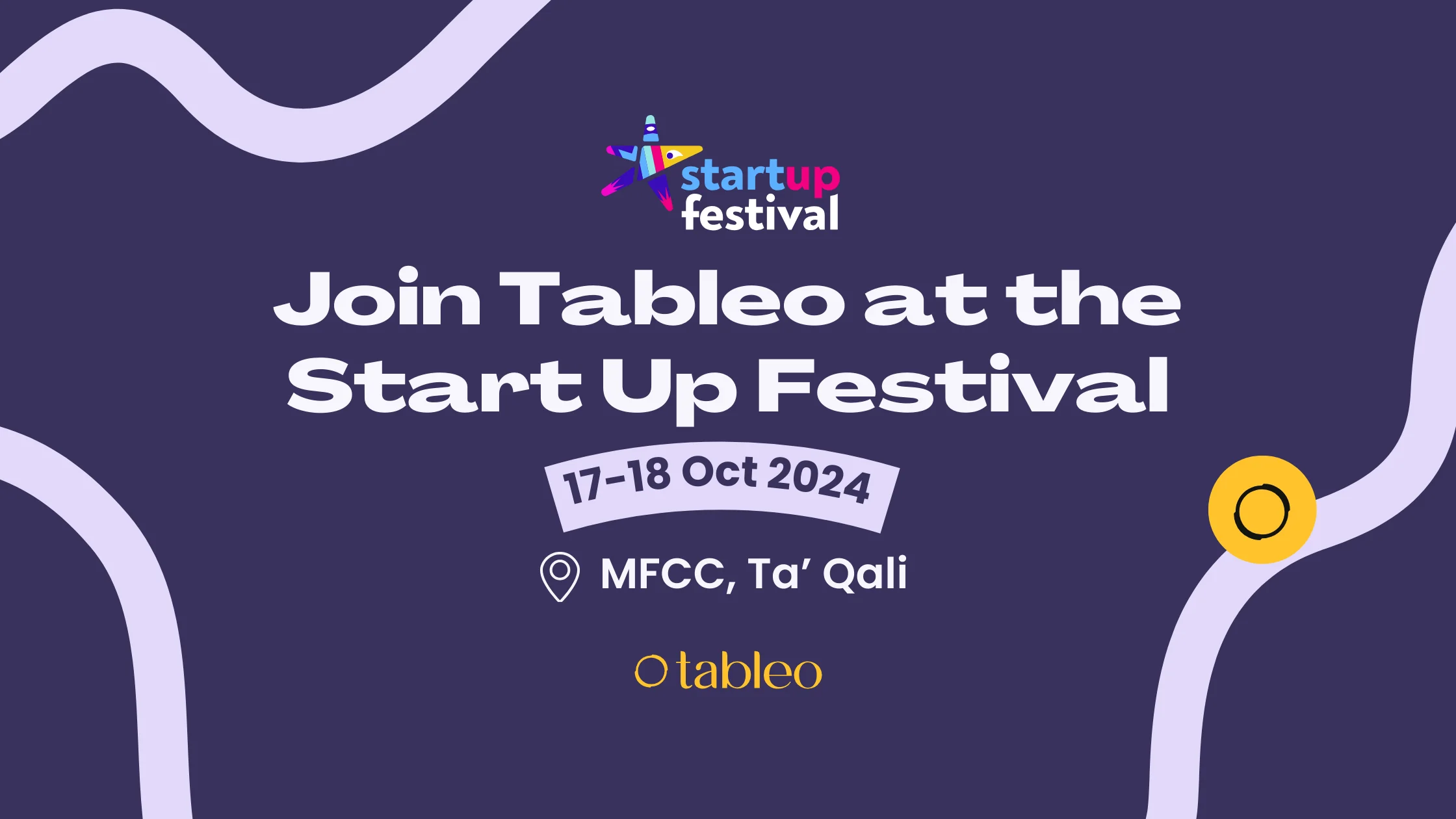 Meet Tableo at the StartUp Festival 2024