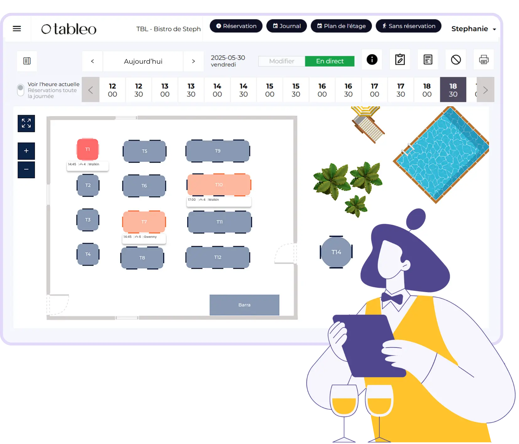 logiciel de reservation restaurant