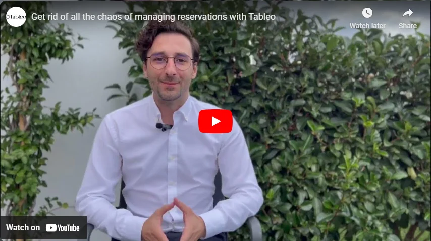 Get your restaurant reservations organised with Tableo