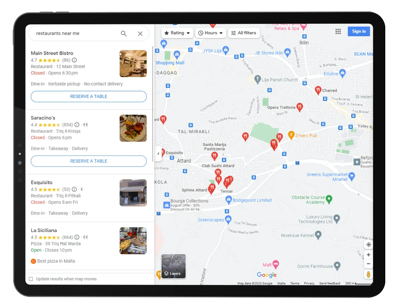 Intégration des systèmes de réservation en ligne avec Google Maps