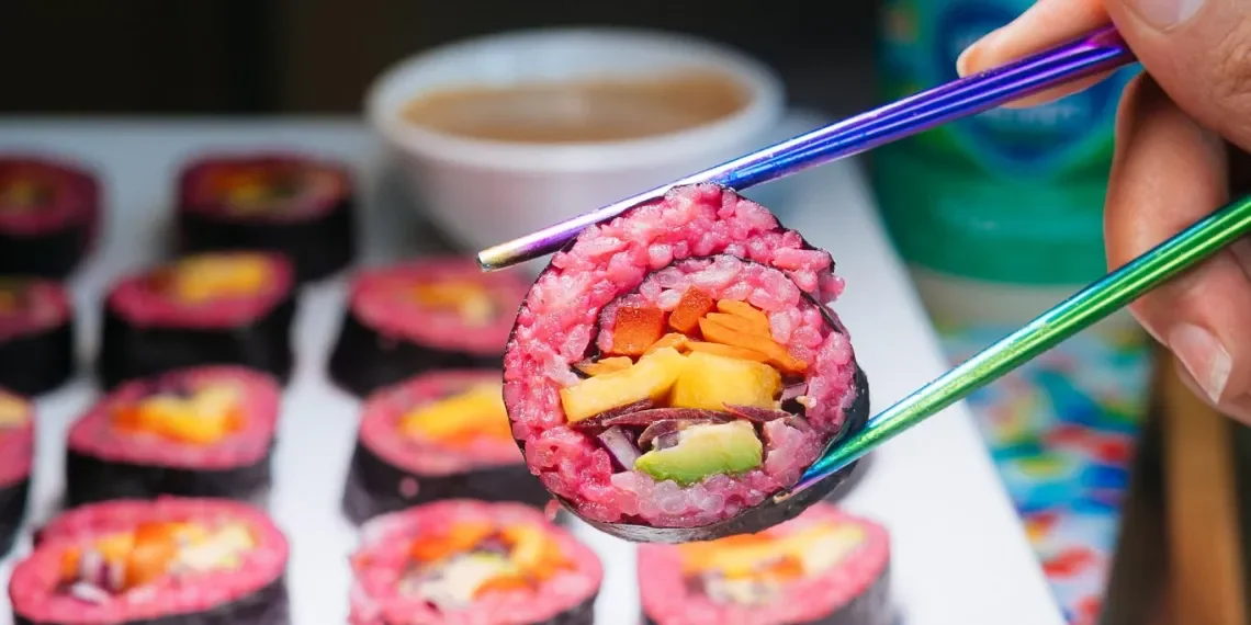 Pink Sushi Rolls