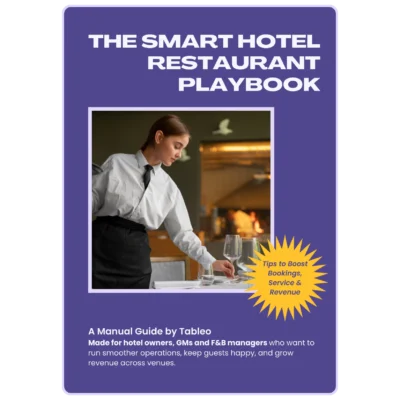 Front page for Tableos The Smart Hotel Restaurant Playbook