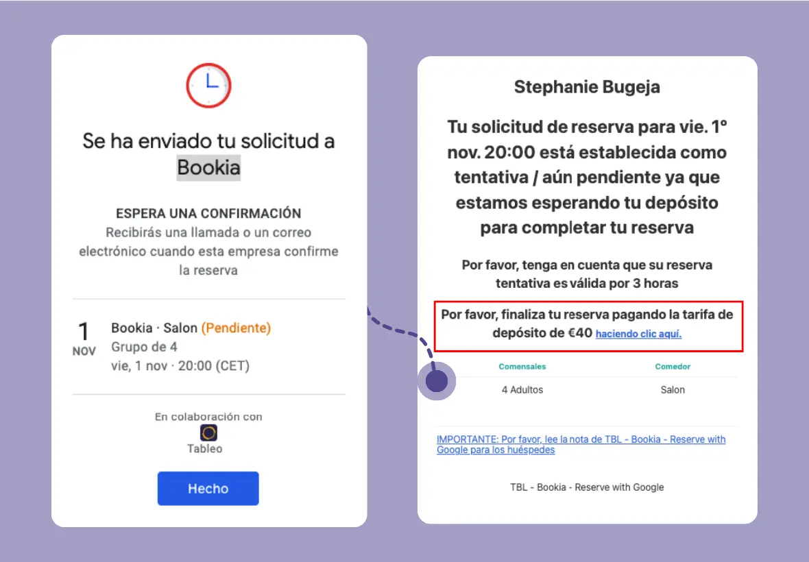 Activar pagos en Reservar con Google