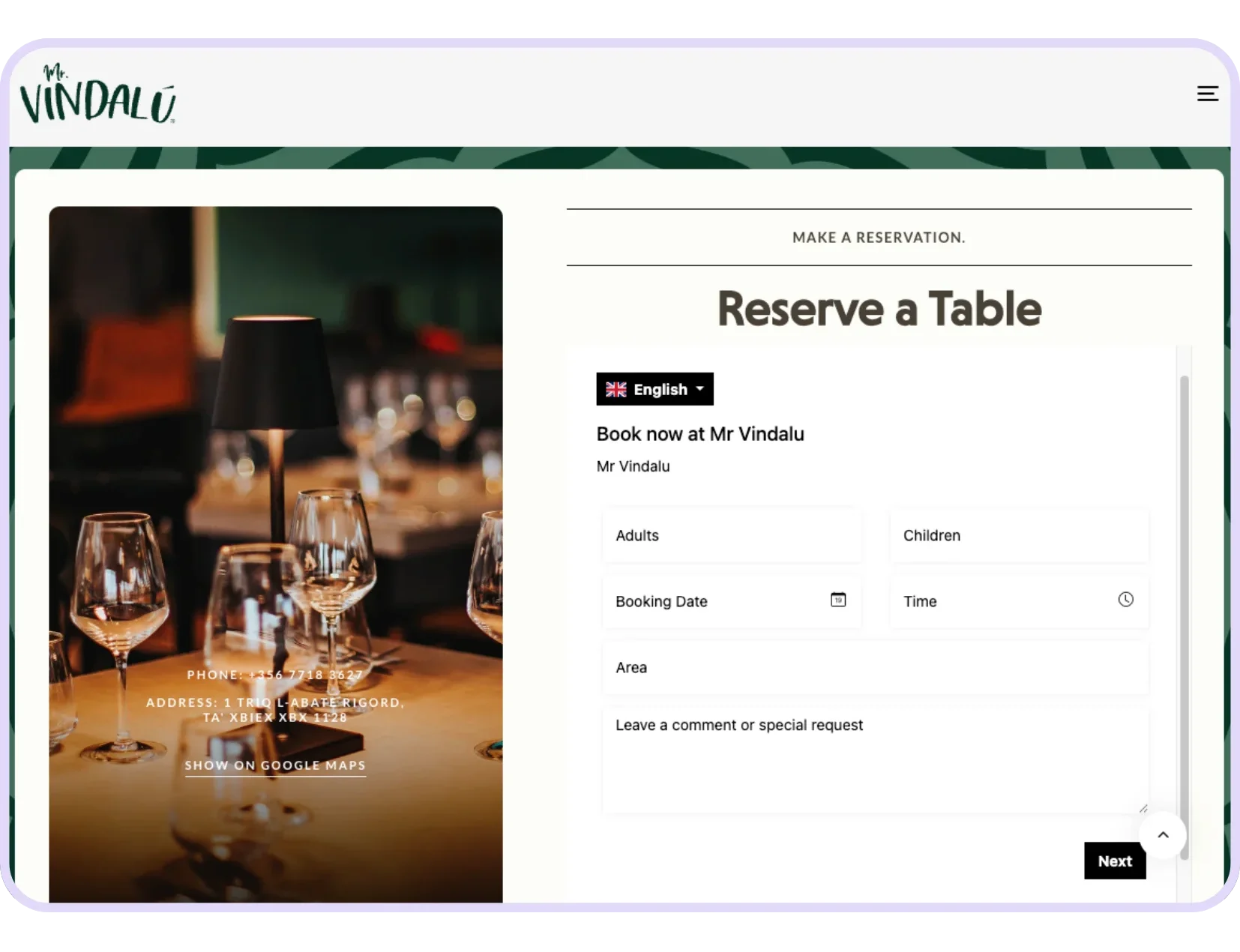 restaurant reservation form e1744205375152