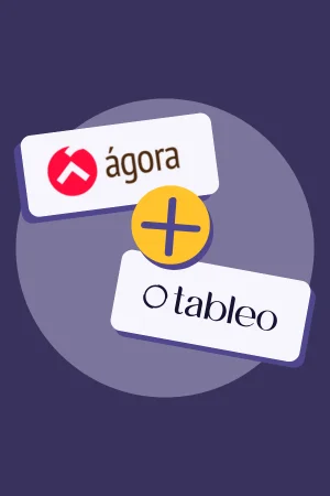 Square banner showing the integration between Tableo and Agora POS