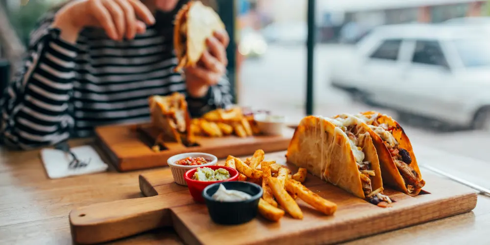 Taco Celebrations at a Restaurant